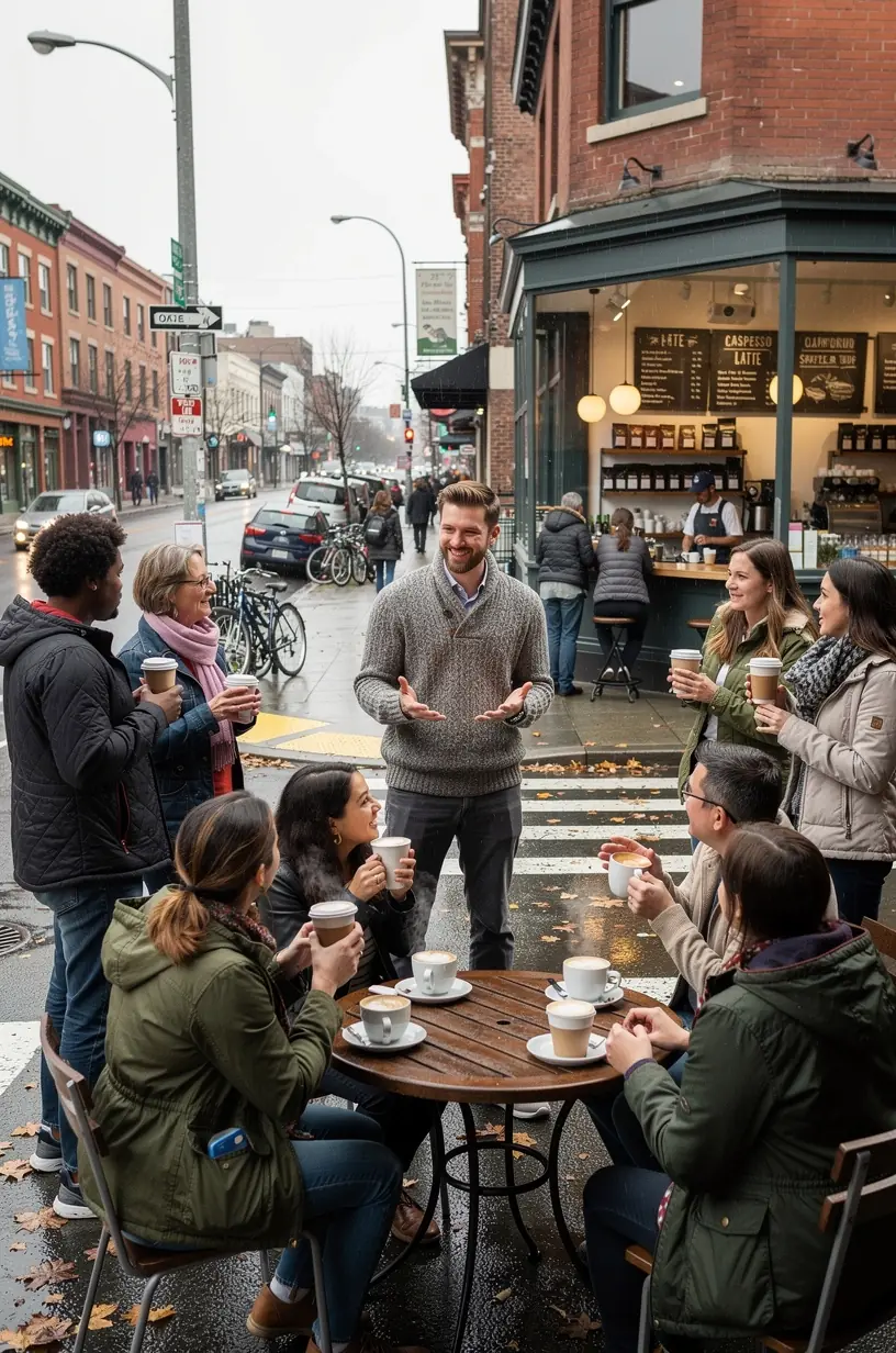 Cultural narratives explored through urban storytelling tours.